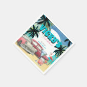 80s Miami Beach | Verjaardagsfeestje Servet (Hoek)
