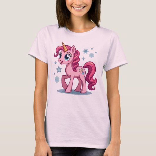 80s Mijn Schattigee kleine Pony T-shirt - Retro pa (Voorkant)