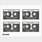 80s  Mix Tape B Side Rechthoekige Sticker (Vel)