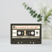 80's Mix Tape Gepersonaliseerd Briefkaart (Staand voorkant)
