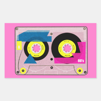 80's Mix tape Rechthoekige Sticker