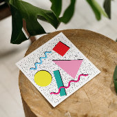 '80's Moderne Retro Memphis Pattern Napkins' Servet