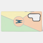 80s monogrammed pastelkleurblok samsung galaxy hoesje (Achterkant horizontaal)