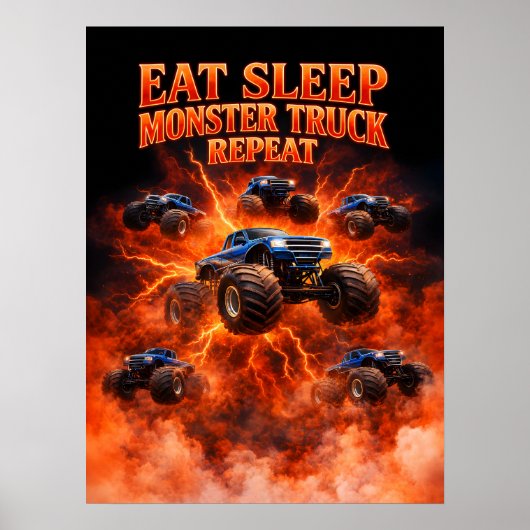 80s Monster Truck Bootleg Poster (Voorkant)