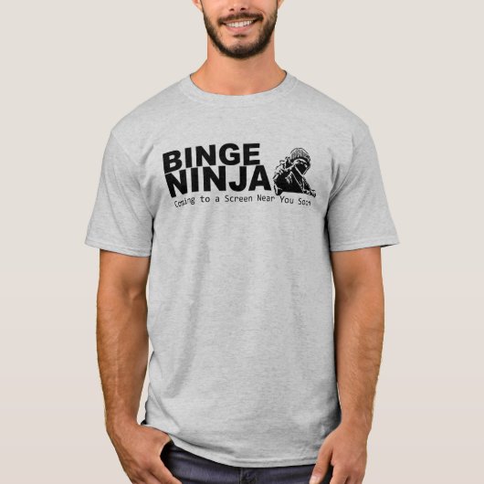 80s  Movie Binge Watching Street Ninja T-shirt (Voorkant)