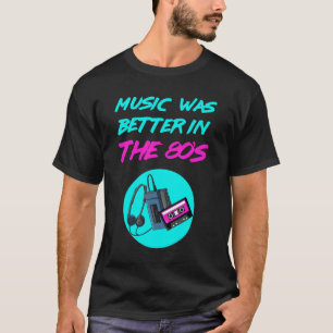 80's Music Casette Tape Neon Retro T-Shirt