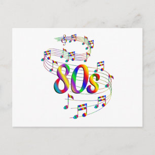 80s Music Lover Briefkaart