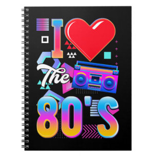 80s Music Radio Love Aighties Disco Notitieboek