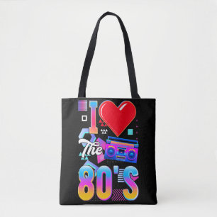80s Music Radio Love Aighties Disco Tote Bag
