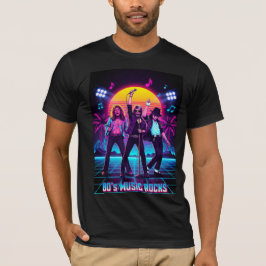 80's Music Rocks Retro Legends Concert Tee T-shirt