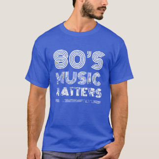 80s muziek en retro t-shirt