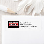 80s muziek mix tape cassette etiket (Insitu)