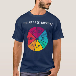 80s Muziek Retro Liedteksten Cirkeldiagram Misschi T-shirt