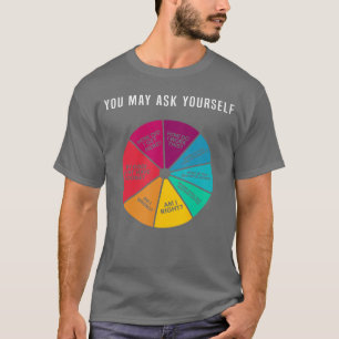 80s Muziek Retro Liedteksten Cirkeldiagram Misschi T-shirt