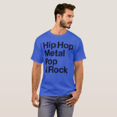 80s muziek retro t-shirt (Voorkant volledig)
