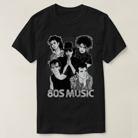 80s muziek t-shirt (Design voorkant)