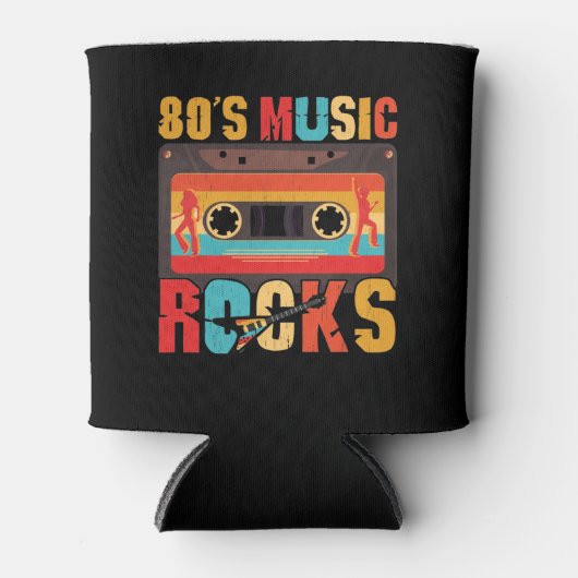 80s muziekRocks -  Retro-stand Blikjeskoeler (Voorkant)