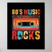 80s muziekRocks -  Retro-stand Poster (Voorkant)