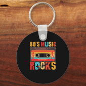 80s muziekRocks -  Retro-stand Sleutelhanger (Voorkant)