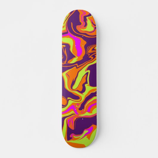 80s Mystery Melt Psychedelic Skateboard (Voorkant)