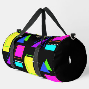 80S NEON FLUORESCENT COLOR GEOMETRIC VORM PATTERN PLUNJEZAK