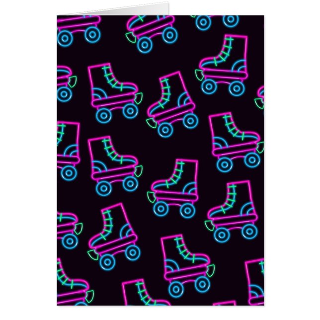 80s Neon Roller-schaatsen (Voorkant)