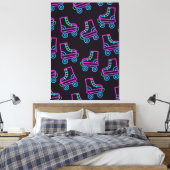 80s Neon Roller-schaatsen Canvas Afdruk (Insitu (Slaapkamer))