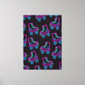 80s Neon Roller-schaatsen Canvas Afdruk (Voorkant)