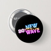 80s New Wave Pinback Button (Voorkant /achterkant)