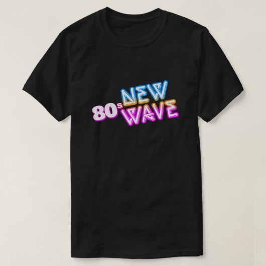 80s New Wave T-shirt (Design voorkant)
