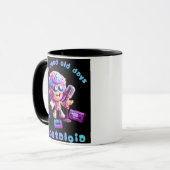 80s Nostalgia Groove Coffee Mug Mok (Voorkant links)