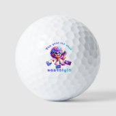 80s Nostalgia Groove Golf Balls – Retro Old Days  Golfballen (Voorkant)