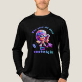 80s Nostalgia Groove Long Sleeve Tri-Blend Tri-Blend Shirt (Voorkant volledig)