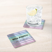 80s of 90s thema feest of reünie kartonnen onderzetters (Insitu)