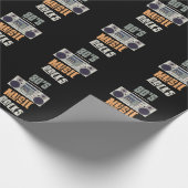 80s Old Rock Music Party  Cassette Radio Cadeaupapier (Hoek)