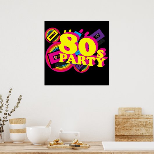 80s-partij poster (Keuken)