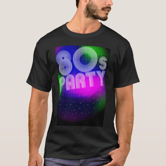 80s-partijteken t-shirt (Voorkant)