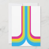 80s partijuitnodiging kaart (Achterkant)