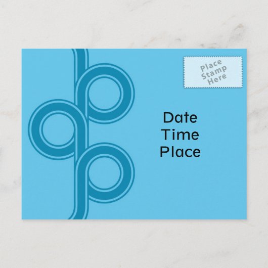 80s Party Briefkaart (Achterkant)