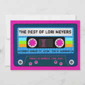 80's Party Het beste van mixtape Kaart (Voorkant)