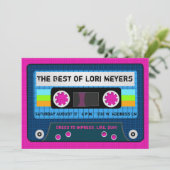 80's Party Het beste van mixtape Kaart (Staand voorkant)