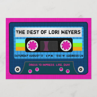 80's Party Het beste van mixtape Kaart