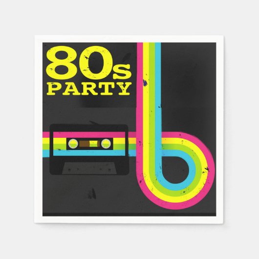 80s party servet (Voorkant)
