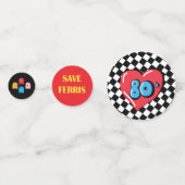 80s party table confetti acht ys party jaren '80 (Voorkanten)