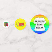 80s party table confetti acht ys party jaren '80 (Achterkanten)