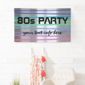 80s party thema spandoek (Insitu)