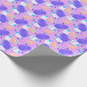 80's pastel geometrische Memphis palmbladeren Cadeaupapier (Hoek)