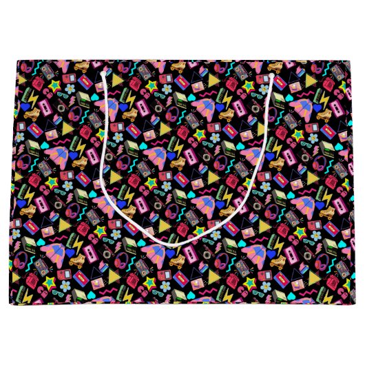  80's Pattern 01.w Groot Cadeauzakje (Voorkant)