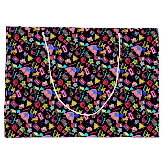  80's Pattern 01.w Groot Cadeauzakje (Achterkant)