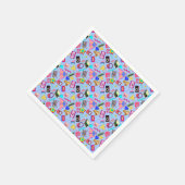 80's Pattern 01.w LBlue BG Servet (Hoek)